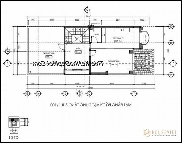 Tư vấn xây nhà phố 3 tầng mặt tiền 7m