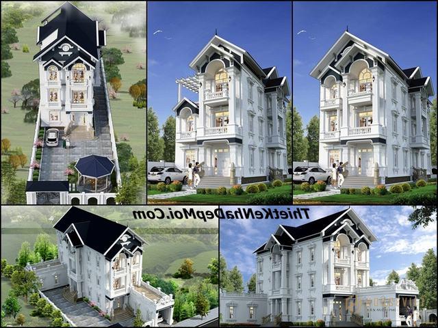 Những mẫu biệt thự mái thái 3 tầng đẹp nhất