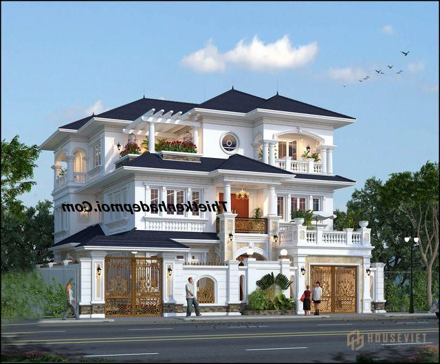 Biệt thự tân cổ điển 3 tầng đẹp nhất năm 2020