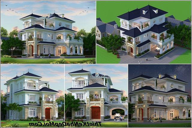 Thiết kế biệt thự phong cách châu âu