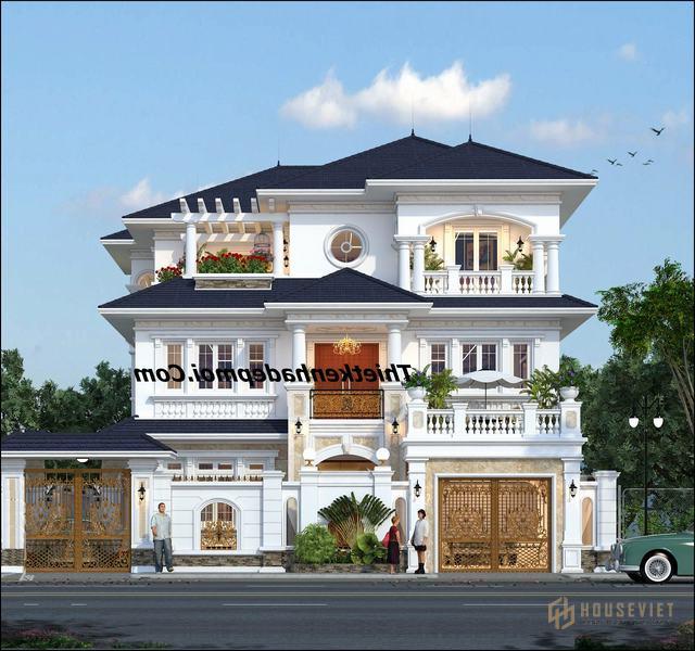 Kiến trúc biệt thự 3 tầng đẹp 2020