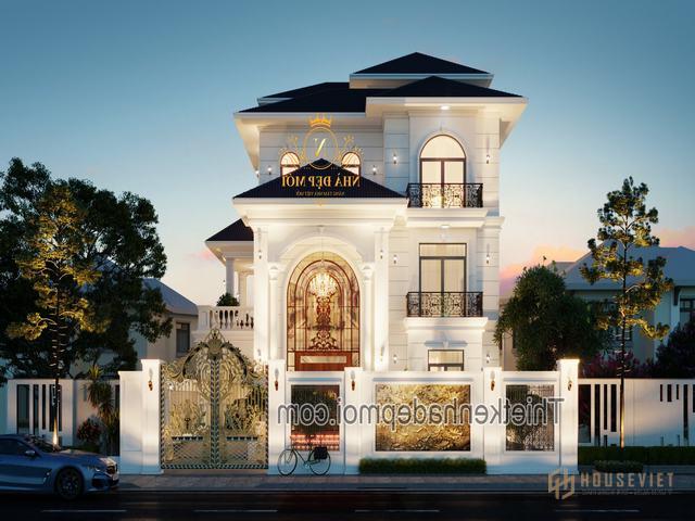 Nhà phố 3 tầng mặt tiền 10m đẹp có sân vườn