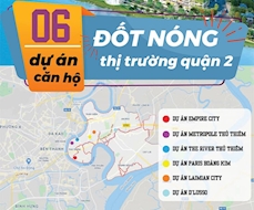 6 dự án căn hộ chung cư đang "đốt nóng" thị trường Quận 2