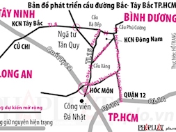 Đồng loạt mở rộng nhiều tỉnh lộ Tây Bắc TP.HCM