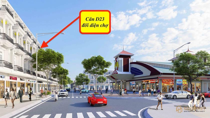 Nhà mặt phố 66.5m2 đối diện chợ lớn nhất Thị xã Bình Minh, Vĩnh Long