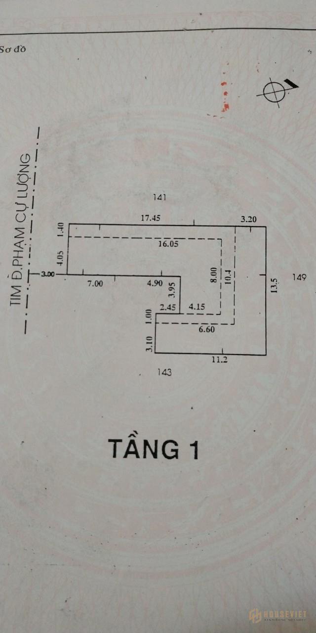 CHỈ 225TR/M2 CÓ NGAY CĂN NHÀ TRÊN ĐƯỜNG PHẠM CỰ LƯỢNG, QUẬN TÂN BÌNH