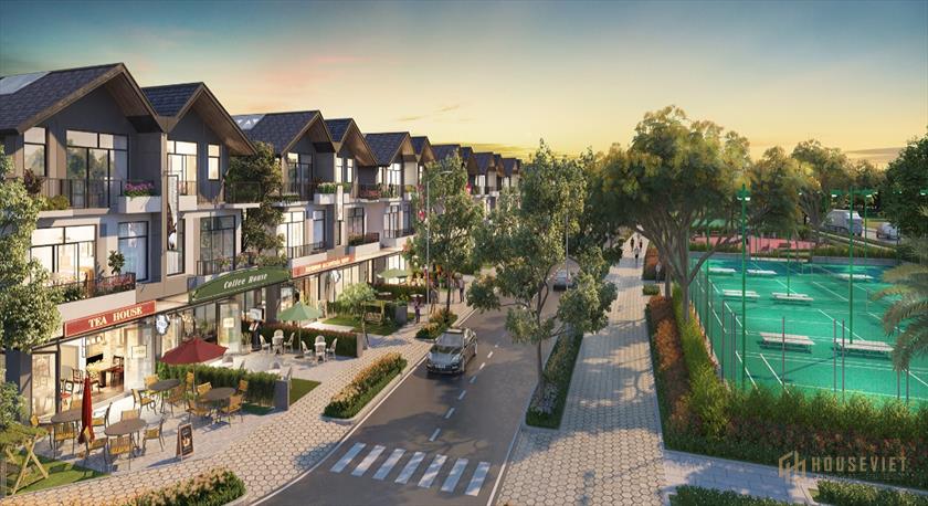 Nhà song lập 3 mặt thoáng khu compound cách Vincom Long Thành 1km
