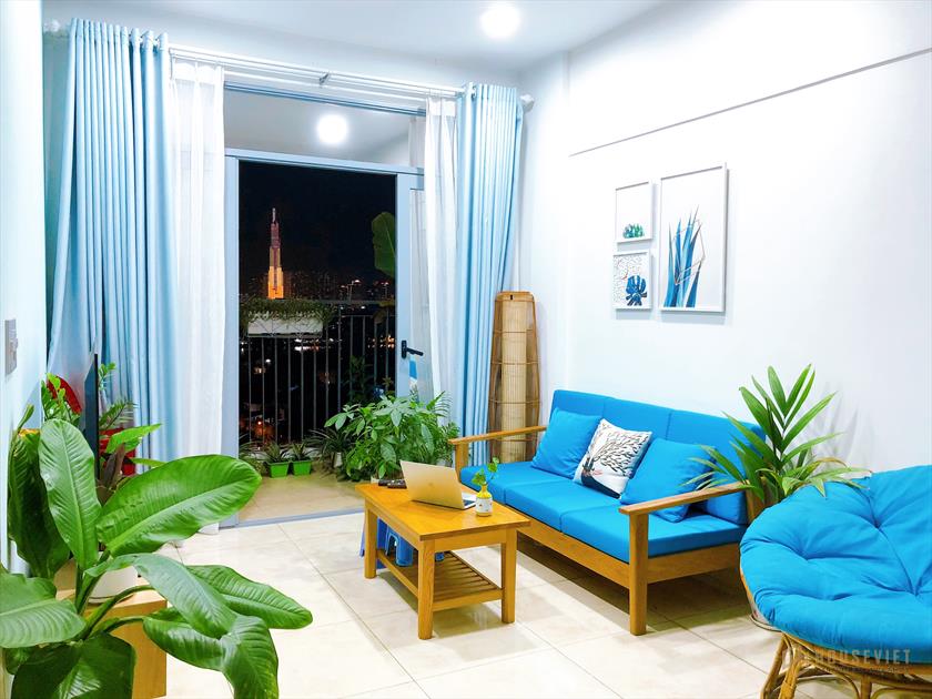 Cho thuê Opal Garden 2PN 2WC, view sông, cạnh Giga Mall, full nội thất