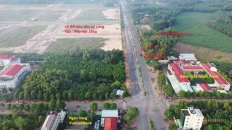 Đất mặt tiền Nguyễn Hữu Cảnh trung tâm Huyện Nhơn Trạch cực hot