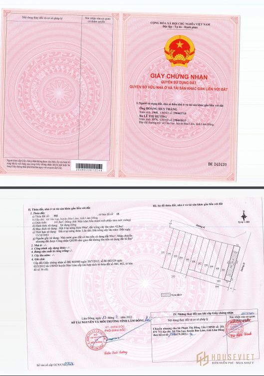 60 nền ngay ủy ban Tân Lạc - Bảo Lộc giá sỉ, lẻ. Em Đạt hỗ trợ xem đất