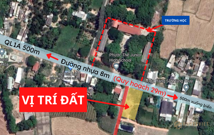 ĐẤT ĐẸP !!! Đối diện trường học, khu dân cư sầm uất.