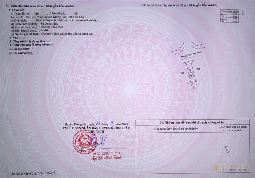 Đất Nền sổ đỏ Ea Knuêc ven Tp.Buôn Mê Thuột - cạnh Khu nghĩ dưỡng FLC