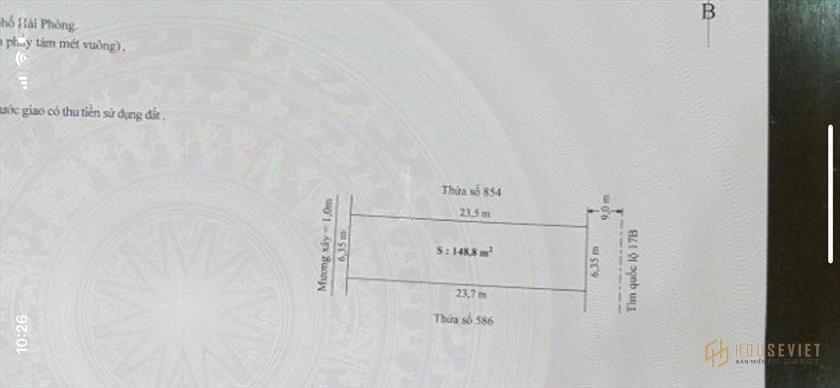 BÁN ĐẤT MẶT ĐƯỜNG 17B, AN DƯƠNG