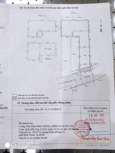 Bán nhà riêng hẻm xe hơi Lê Quang Định, Bình Thạnh 3 tầng 6PN, 6WC