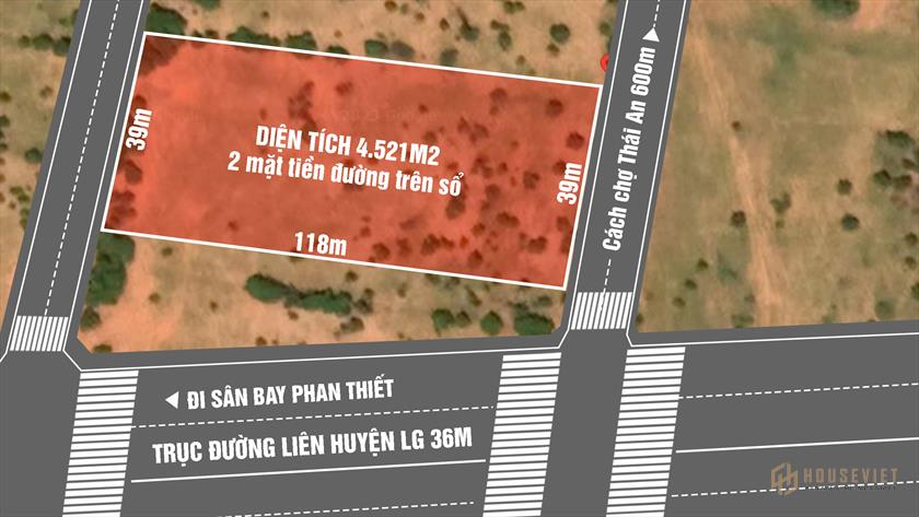 Bán đất xã Hồng Thái gần chợ có 2 mặt tiền đường sát liên Huyện
