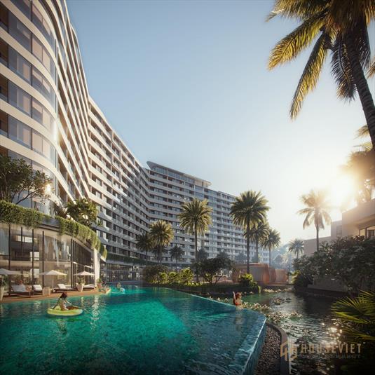 Bán căn penthouse 2PN, có hồ bơi trên không view 270 độ độc lạ