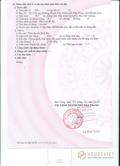 Cần bán nhà mặt tiền ngay vị trí trung tâm tp Nha Trang