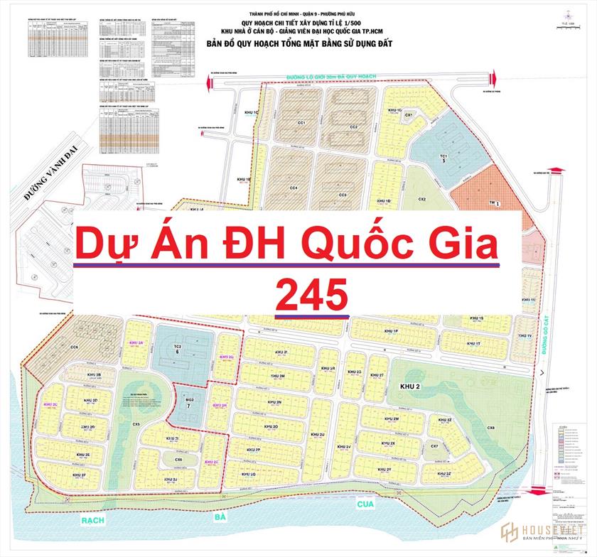 Cập nhật bảng hàng tháng 02/2022 đất nền dự án Đại Học Quốc Gia 245