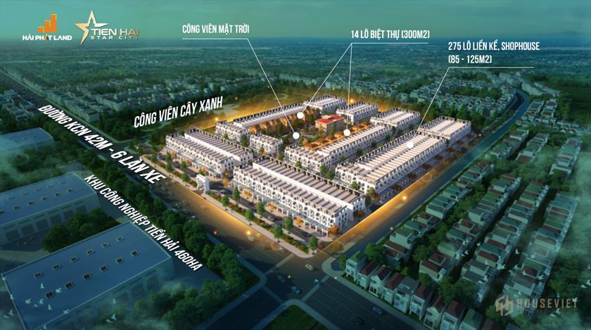 Mở bán đợt 1 dự án Tiền Hải Star City 15 tr/m trong khu công nghiệp, đã có sổ, xong hạ tầng, CK 4%