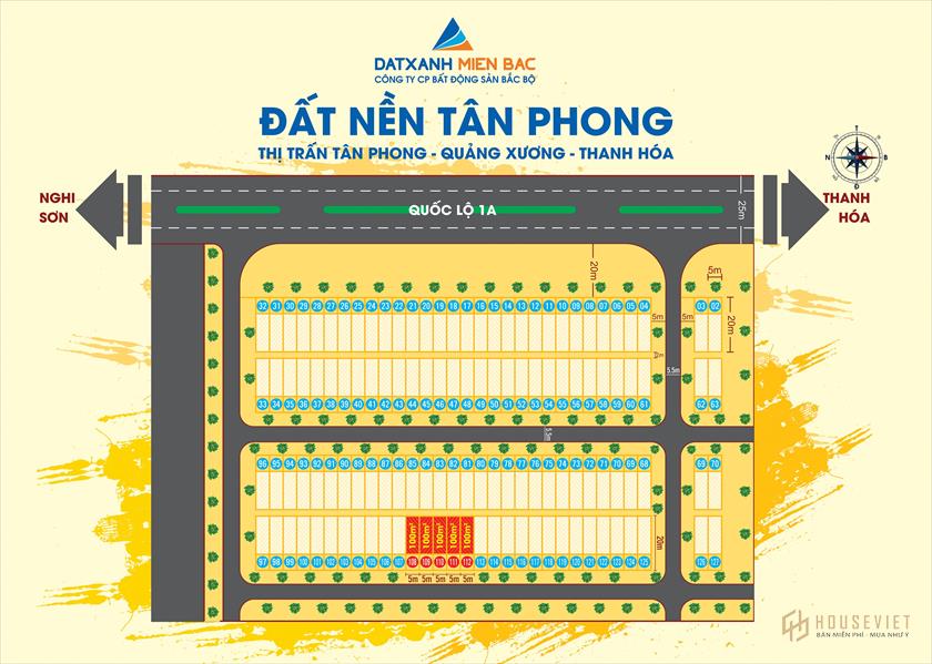 ĐẤT NỀN LIỀN KỀ THỊ TRẤN TÂN PHONG, QUẢNG XƯƠNG, THANH HÓA