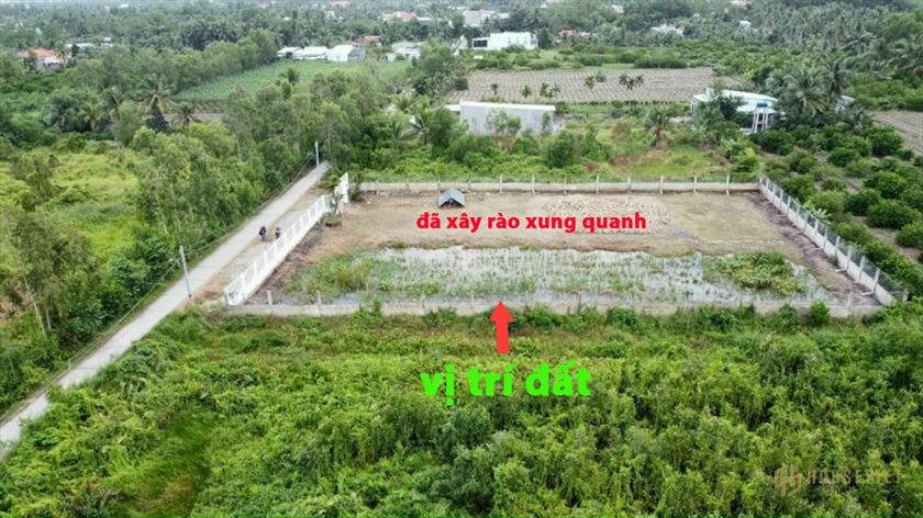 Chủ kêu bán lô thổ lúa Bến Lức, đã sang lấp và xây rào siêu đẹp