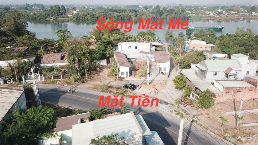 Bán đất 5m7 x 18m nở hậu 9m mặt tiền Hương Lộ 7 Xã Bình Lợi
