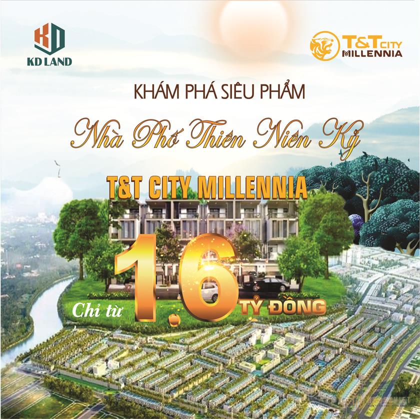 Chỉ 1.6 tỷ sở hữu ngay căn hộ 4 lầu tại T&T City Millennia Long Hậu