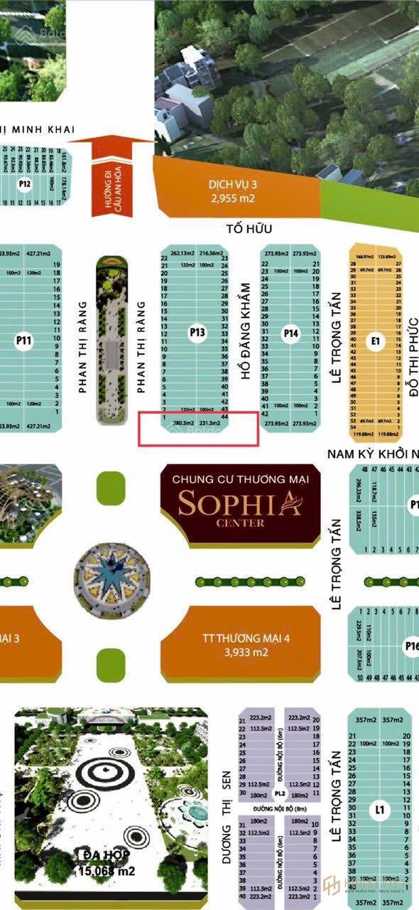 Đất bán trung tâm KĐT Phú Cường, 2 lô góc, 3 mặt tiền đường 511,8m2