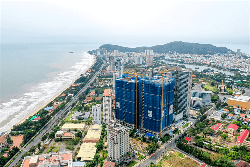 Căn hộ 1PN 1WC view trực diện biển tầng 29 dự án Vũng Tàu Pearl