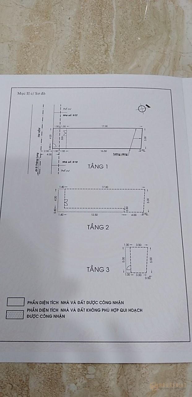 Bán nhà HXH đường Thăng Long, P4, Q Tân Bình (5*20m)