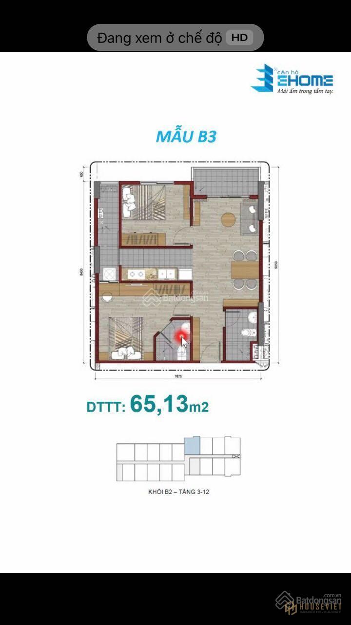 Bán căn hộ Ehome Southgate KĐT Waterpoint giá chỉ 930tr/ căn