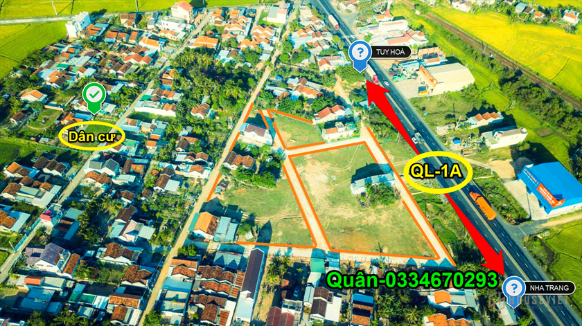 5 Suất ngoại giao đất nền sổ đỏ Băc Vân Phong Vạn Ninh