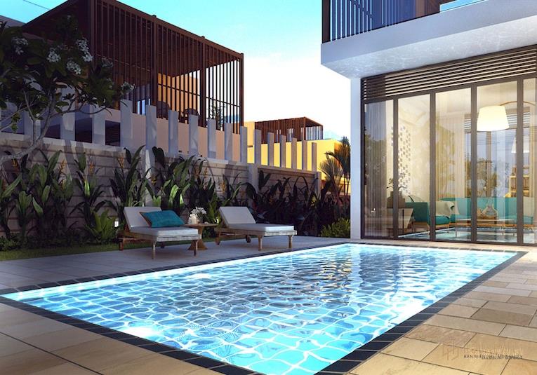 Biệt thự ven biển sở hữu Lâu Dài nằm trong KDC hiện hữu, DT đất 329m2