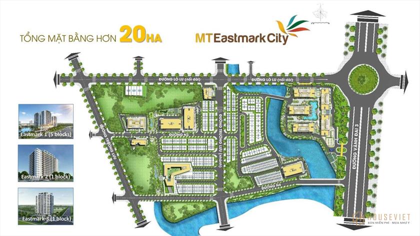 Căn hộ MT Eastmark City mặt tiền đường Vành Đai 3, giá tốt nhất