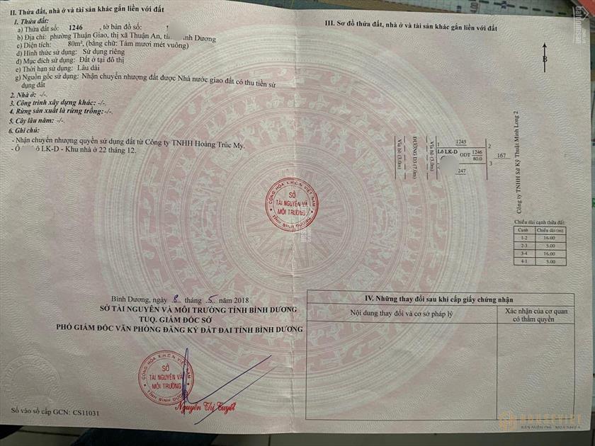 Bán lô đất đối diện trung tâm thương mại đường 22/12. Sát bên Lộc Phát