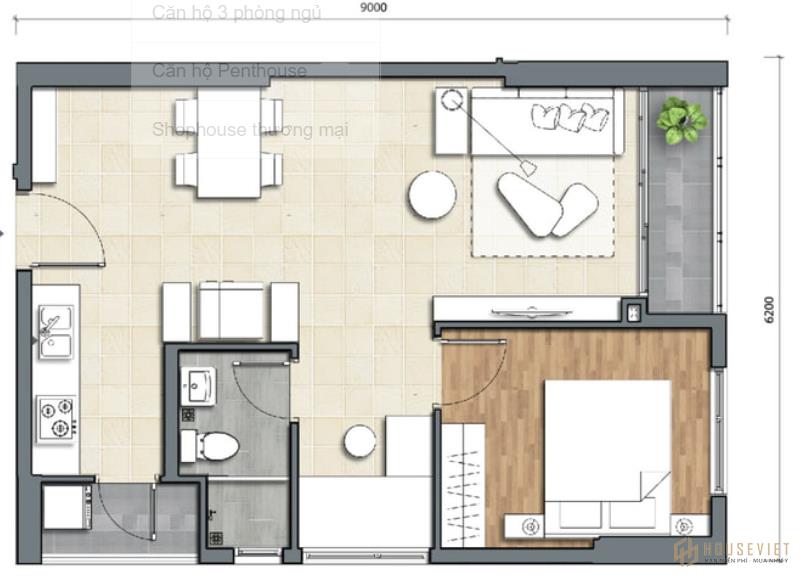 Bán nhanh căn hộ TT Q2 PRECIA, 2.750 tỷ 1PN 49m2 tốt nhất khu vực.