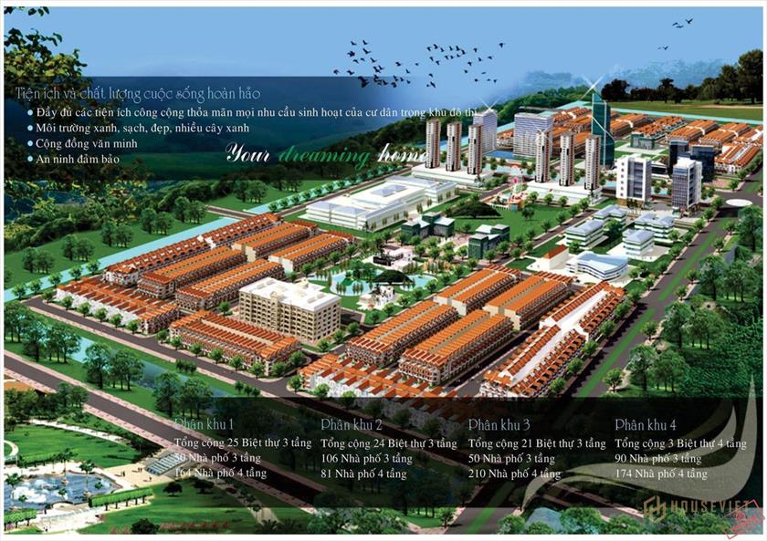 Bán nhà thô 2 tầng mái bằng hướng Nam Hue Green City