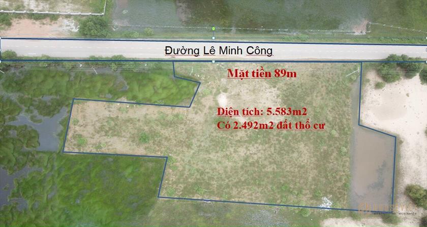 Cần Bán Lô 89x70M Mặt Tiền Đường Lê Minh Công Xã Tân Phước - LaGi