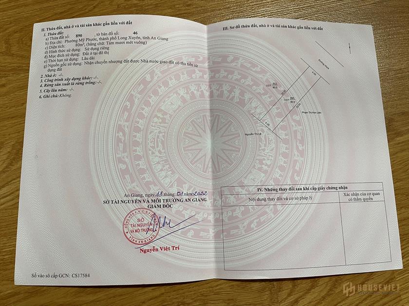 Bán nhanh nền khu AB, Phường Mỹ Phước, Tp. Long Xuyên