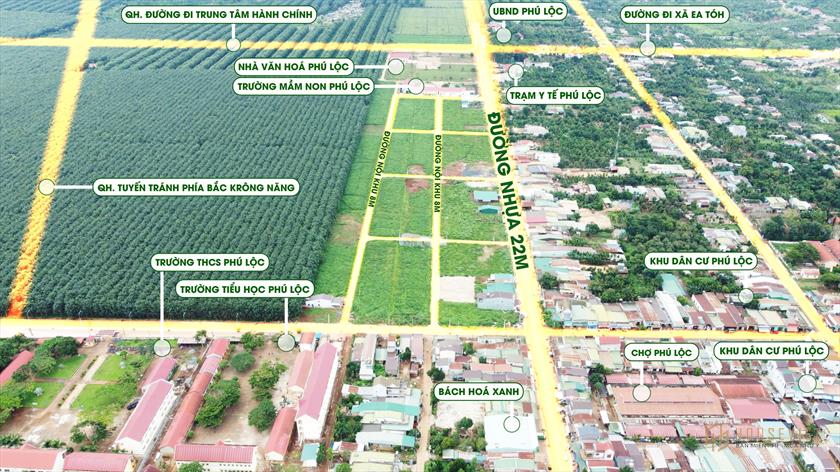 Mở bán 50 nền giai đoạn 1, chỉ 899tr/nền (130m2_6x22m). Đăk Lăk