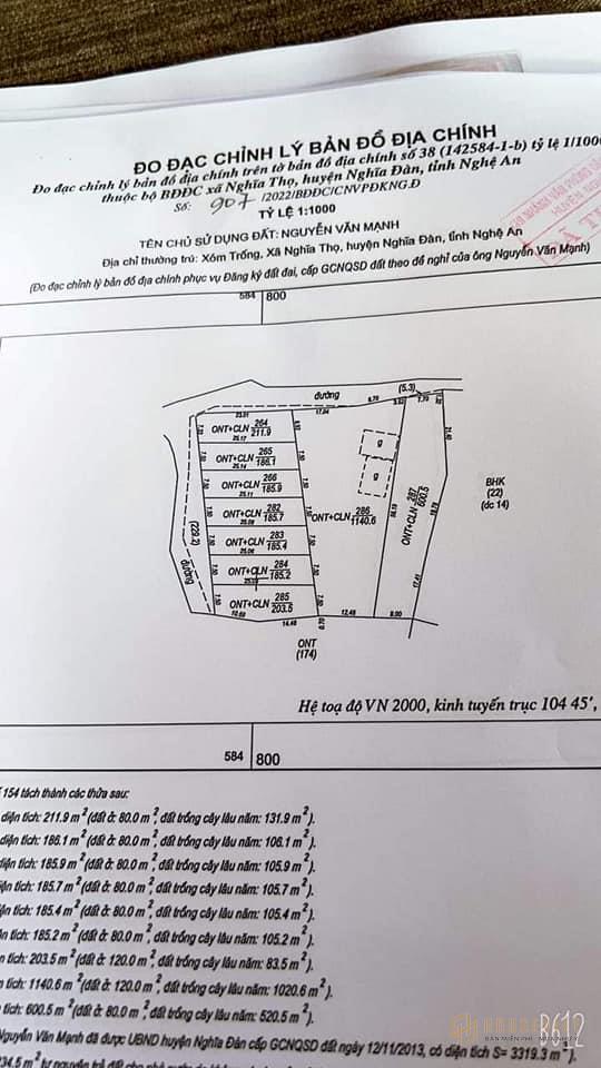 Đất Nghĩa Thọ Nghĩa Đàn giá chỉ từ 240 triệu