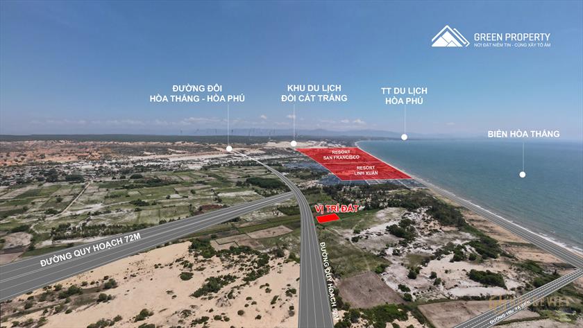Đất ngay bãi tắm Hòa Thắng, đường 52m, liền kề NovaWorld Mũi Yến