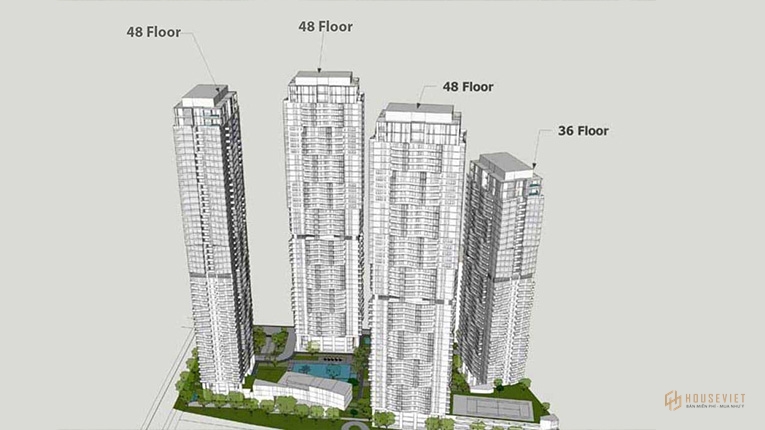 Thiết kế tổng thế tiện ích dự án Masterise Lumiere Riverside Q2