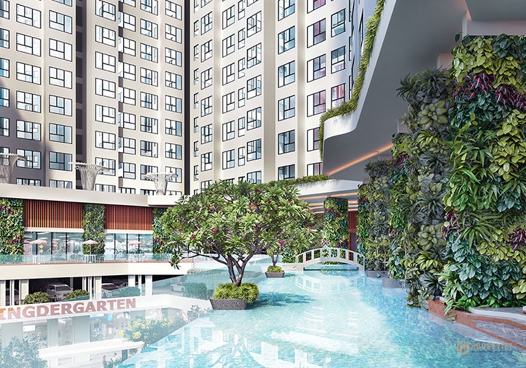 Bể bơi căn hộ Aster Garden Towers Thuận An Bình Dương