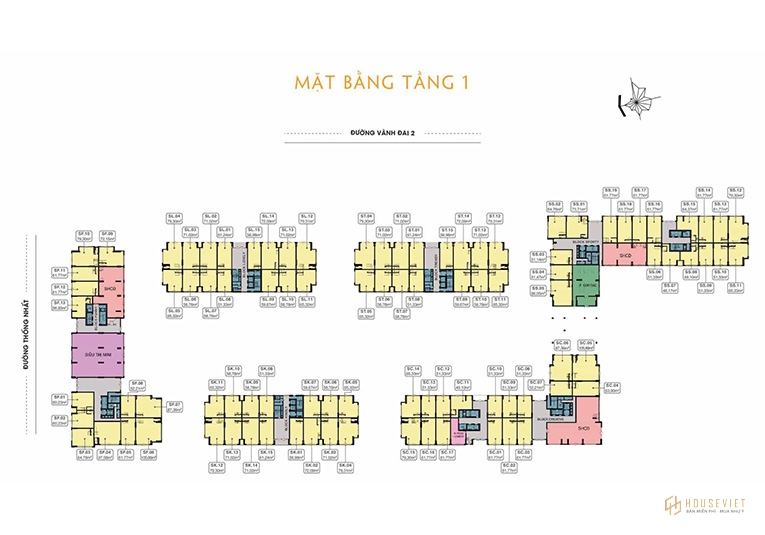 Mặt bằng tầng 1 dự án 9X Next Gen