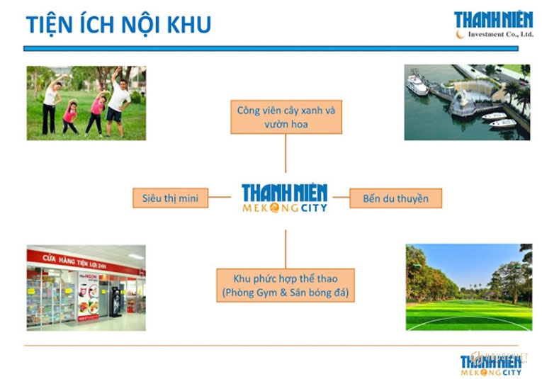 Tiện ích nội khu thanh niên mekong city