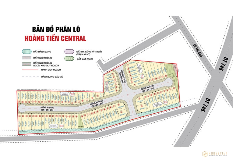 Mặt bằng dự án Hoàng Tiến Central Bình Dương